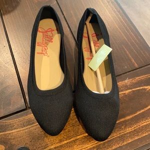 Black jellypop flats 7.5